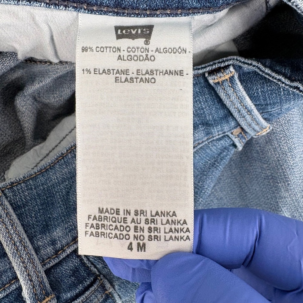 Levis Jeans Womens 4M (Fits 27x30.5) Blue 529 Curvy Bootcut Flap Pocket Y2K Boho - Picture 5 of 9